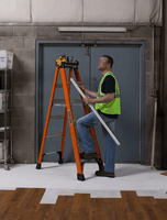 LOUISVILLE LADDER 4 - FOOT FIBERGLASS STEP LADDER, TYPE IAA, 375 - POUND LOAD CAPACITY, FS14XXHD - American Ladders & Scaffolds