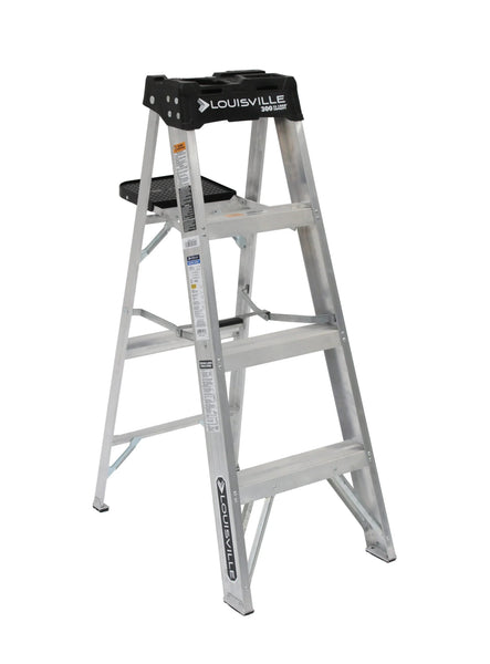 LOUISVILLE LADDER ALUMINUM STEP LADDER, TYPE IA, 300 - POUND LOAD CAPACITY, AS3000 - American Ladders & Scaffolds