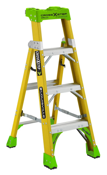 LOUISVILLE LADDER FIBERGLASS CROSS - STEP LADDER, TYPE IAA, 375 - POUND LOAD CAPACITY, FXS1400HD - American Ladders & Scaffolds