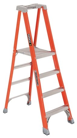 LOUISVILLE LADDER FIBERGLASS PINNACLE PRO PLATFORM LADDER, TYPE IA
