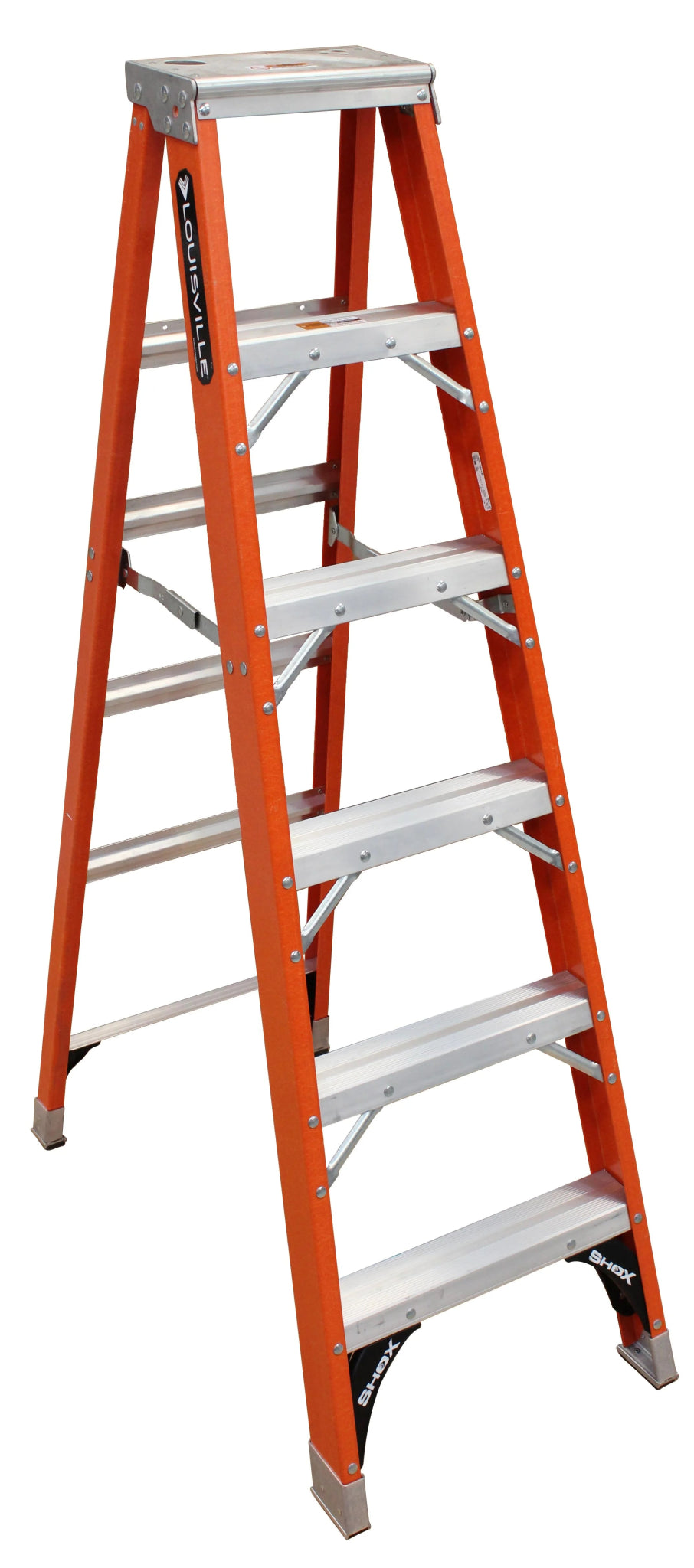 LOUISVILLE LADDER FIBERGLASS STEP LADDER, TYPE IAA, 375-POUND LOAD