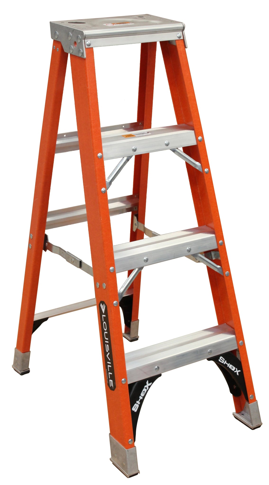 LOUISVILLE LADDER FIBERGLASS STEP LADDER, TYPE IAA, 375-POUND LOAD