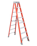 LOUISVILLE LADDER FIBERGLASS STEP STOOL LADDER, TYPE IA, 300 - POUND LOAD CAPACITY, FS1500 - American Ladders & Scaffolds