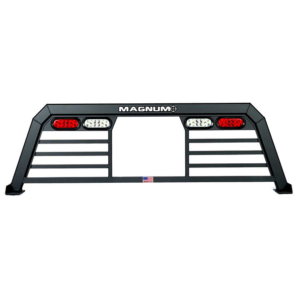 Truck Headache Rack with Lights & Window Cut Out – Low Pro
