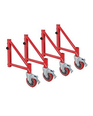 MetalTech I - BMSO4 - Buildman Series Set of 6 Inch Outriggers with Casters - American Ladders & Scaffolds