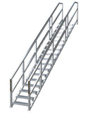 Metaltech Telescopic Aluminum Modular Construction Stair System CALL FOR PRICING - American Ladders & Scaffolds