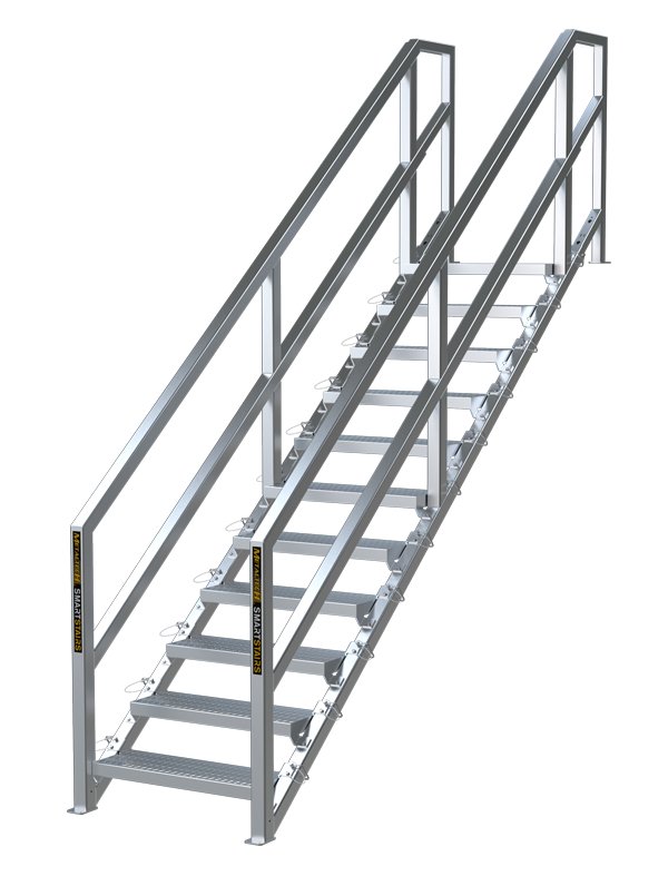 Industrial Modular Stair System Space Saving Modular Spiral Staircase