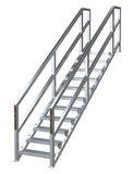 Metaltech Telescopic Aluminum Modular Construction Stair System CALL FOR PRICING - American Ladders & Scaffolds