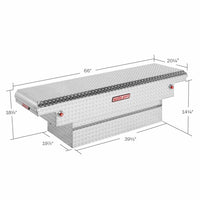 Model 131 - 0 - 03 Saddle Box, Aluminum, Compact Low Profile, 8.7 cu ft (Aluminum) - American Ladders & Scaffolds