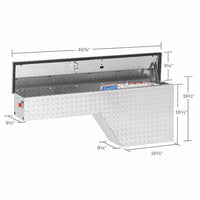 Model 170 - 0 - 01 Pork Chop Box, Aluminum, Driver Side, 2.1 cu ft - American Ladders & Scaffolds