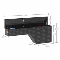 Model 170 - 5 - 01 Pork Chop Box, Aluminum, Driver Side, 2.1 cu ft - American Ladders & Scaffolds