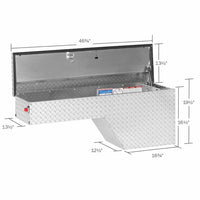 Model 172 - 0 - 01 Pork Chop Box, Aluminum, Driver Side, 3.4 cu ft - American Ladders & Scaffolds