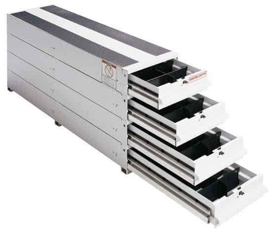 Model 328 - 3 ITEMIZER® Van Drawer Unit, Stacked, 49 in x 12 - 1/4 in x 23 - 1/2 in - American Ladders & Scaffolds