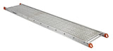 LOUISVILLE LADDER 12'L X 12"W ALUMINIUM SCAFFOLD PLANK, 500-POUND LOAD CAPACITY, P21212