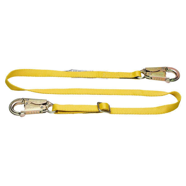 Positioning Adjustable Lanyard (1" Web, 2 Snaphooks) - 6' - American Ladders & Scaffolds