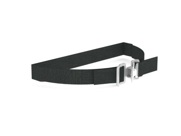 Ranger Black Nylon Strap 1" X 48", Chrome Plated Buckle - American Ladders & Scaffolds