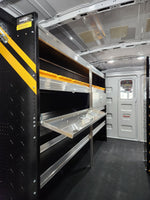 Ranger Design Package for Mid/High Roof Van with Parts Organizer/Shelving Doors/Yellow Bins - American Ladders & Scaffolds