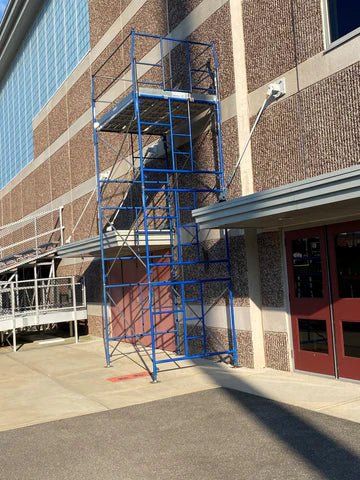 Rental - Single Tower Heavy Duty Mason Scaffolding With Access Frames/Guardrails - Starting at - American Ladders & Scaffolds