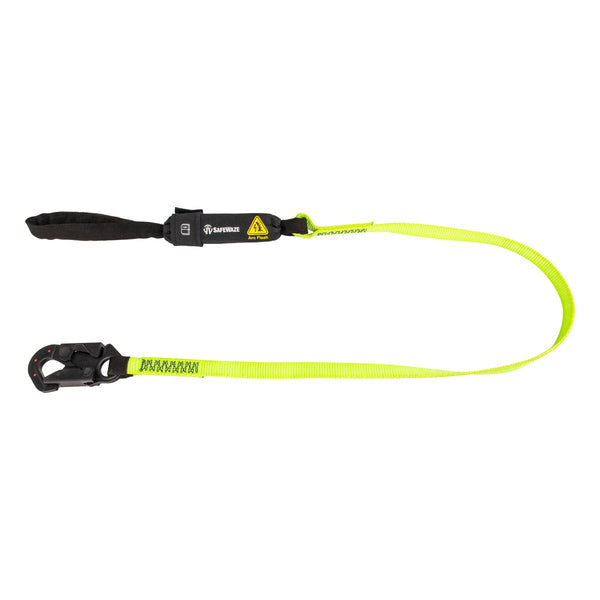 Safewaze Arc Flash 6' Energy Absorbing Lanyard: Dielectric Snap Hook, Soft Loop - American Ladders & Scaffolds