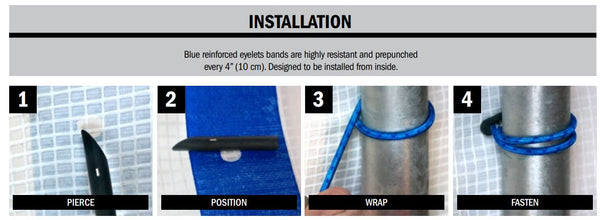 papierlädchen tarp Scaffold Tarp
