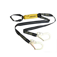 SoftCoil Arc Flash Twinleg Lanyard (Loop, Rebar Hooks) - 6' - American Ladders & Scaffolds