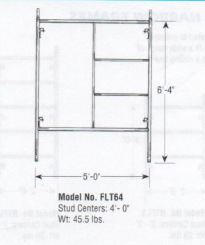 Standard Frame 6'4"x5 - American Ladders & Scaffolds