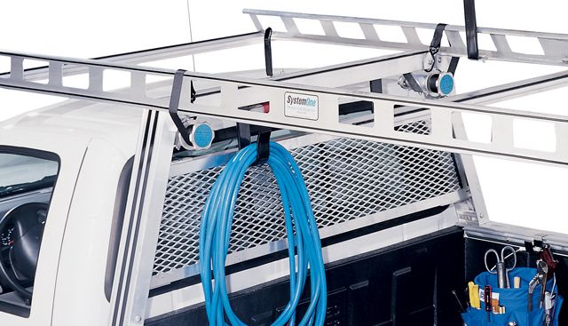 SystemOne Ladder Rack Cab Window Guard - American Ladders & Scaffolds