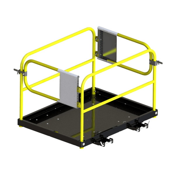 Tie Down 39008 44.3 in. x 62.8 in. x 56 in. BreezeThru Forklift Work Platform - American Ladders & Scaffolds