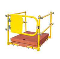 Tie Down Hatch Railing Complete Kit with 30 x 36 Hatch Rail Gate Included - American Ladders & Scaffolds