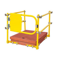 Tie Down Hatch Railing Complete Kit with 48 x 48 Hatch Rail Gate Included - American Ladders & Scaffolds