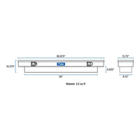 UWS 60" Slim - Line Crossover Truck Tool Box - American Ladders & Scaffolds