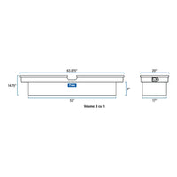 UWS 63" Gull Wing Crossover Truck Tool Box - American Ladders & Scaffolds