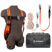 V - Line Bag Kit: FS99185 - E Harness, 018 - 7004 VLL, FS88560 - E Lanyard, FS8175 Bag - American Ladders & Scaffolds
