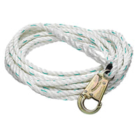 Vertical Lifeline 125' - 175' - 5/8" Poly Blend Rope, Snap Hook - American Ladders & Scaffolds