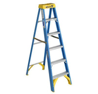 Werner 6006 | 6 ft. Fiberglass Step Ladder (10 ft. Reach Height), 250 lbs. Load Capacity Type I Duty Rating - American Ladders & Scaffolds