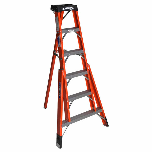 Werner FTP6200 Type IA Fiberglass Tripod Ladder - American Ladders & Scaffolds