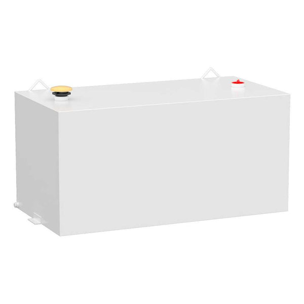 WHITE 100 - GALLON RECTANGLE STEEL TRANSFER TANK #ST - 100 - RT - W - American Ladders & Scaffolds