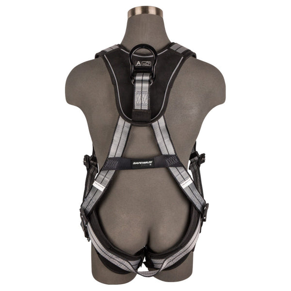 Safewaze PRO+ Slate Full Body Harness: Alu 1D, Alu QC Chest, Alu FD, TB Legs