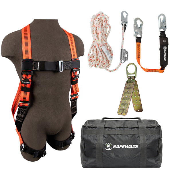 V-Line Bag Roof Kit: FS99280-E Harness, 018-7004 VLL, FS88560-E3 Lanyard, FS870 Anchor, FS8175 Bag