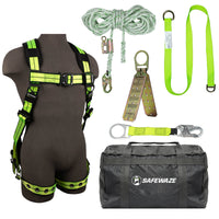 PRO+ Bag Roof Kit: FS-FLEX185 Harness, FS700-50GA VLL, FS813 Extender, FS811-20 Strap, FS870 Anchor, FS8175 Bag