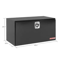 WeatherGuard Model 550-5-02 Underbed Box, Black Steel, Jumbo, 16.2 cu ft