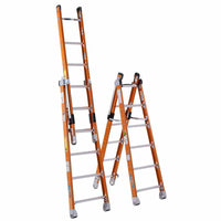 Werner 7806 12 ft Type IAA Fiberglass Combination Ladder