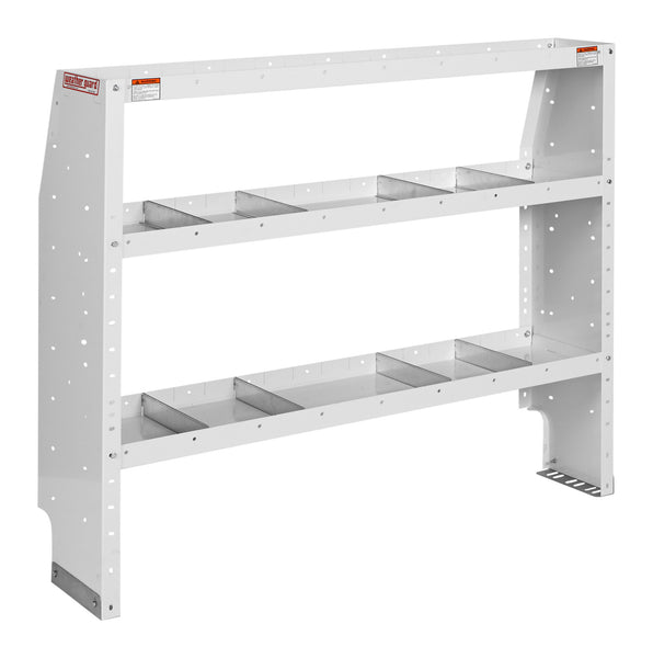 Adjustable 3 Shelf Unit, 52 in x 44 in x 13-1/2 in