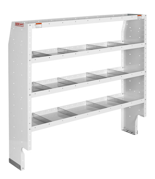 Heavy Duty Adjustable 4 Shelf Unit, 60 in x 60 in x 16 in
