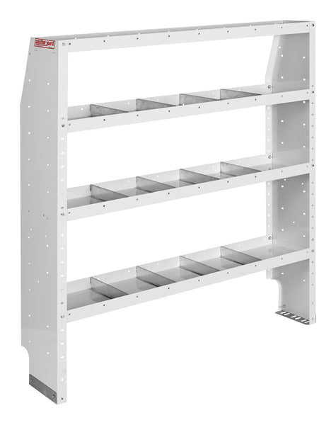 Adjustable 4 Shelf Unit, 52 in x 60 in x 13-1/2 in