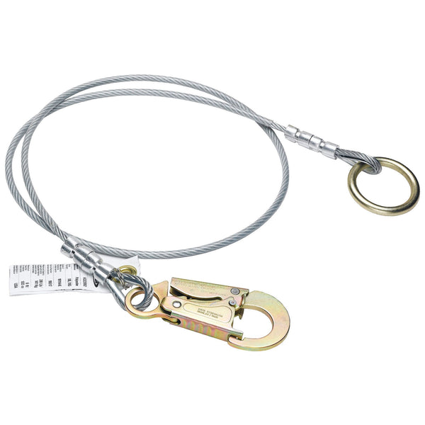 Anchor Extension (1/4" Vinyl Coated Cable, O-Ring, Snaphook)