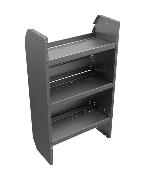 Adrian Steel Adjustable 3-Shelf Unit, 26w x 44h x 12d, Gray