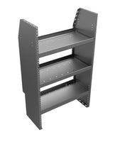 Adjustable 3-Shelf Unit, 28w x 46h x 14d, Gray