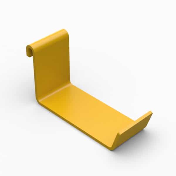 Yellow Large Moveable Hook, 2 3/4" X 4", 6 1/2" opening