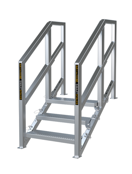 Metaltech Telescopic Aluminum Modular Construction Stair System